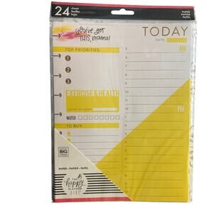 NIP Happy Planner refill Faith Warrior Super Mom FILX-05 health exercise water
